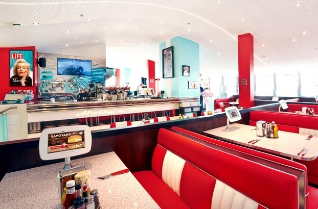 Intérieur restaurant Holly’s Diner