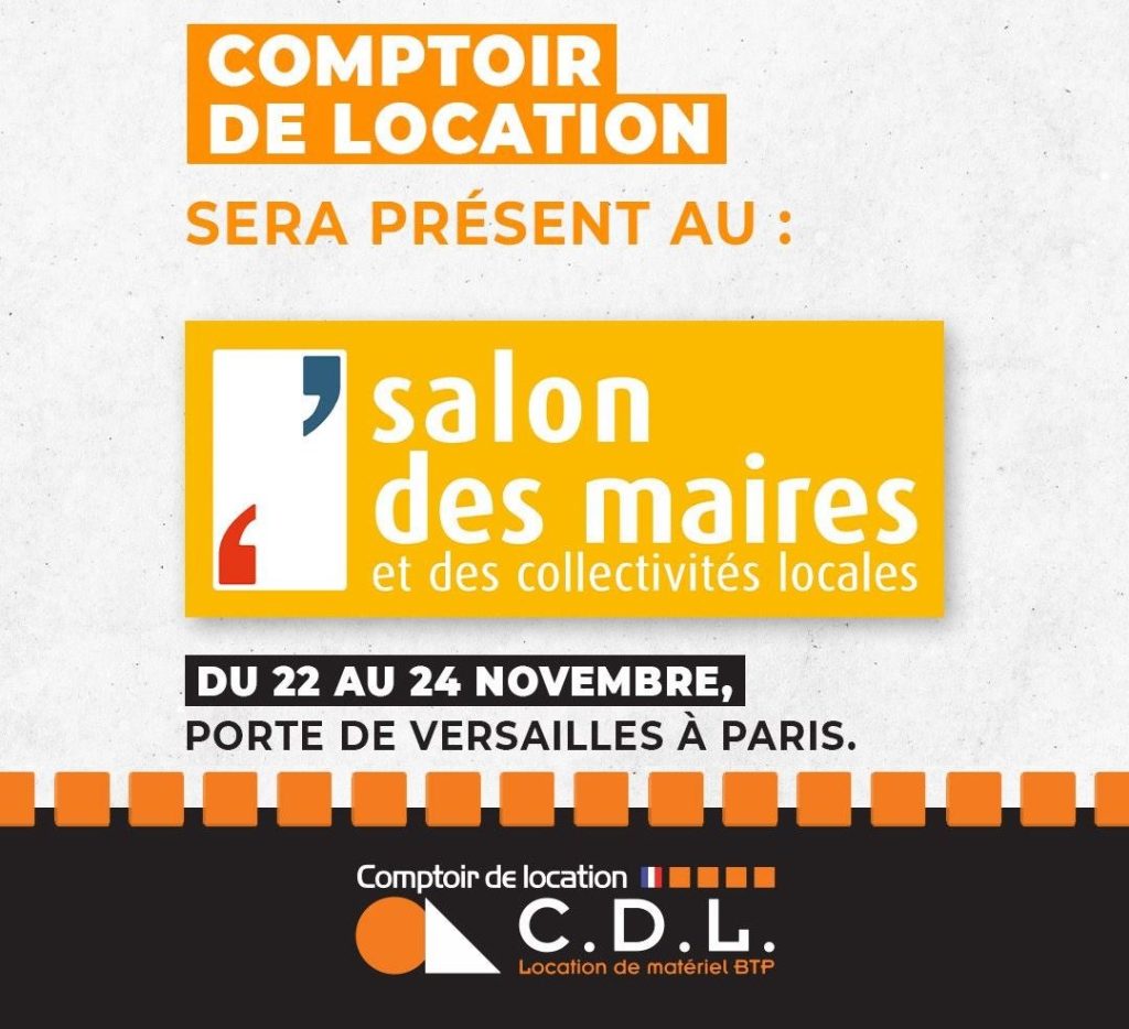 Comptoir de Location participe au salon des Maires 2022