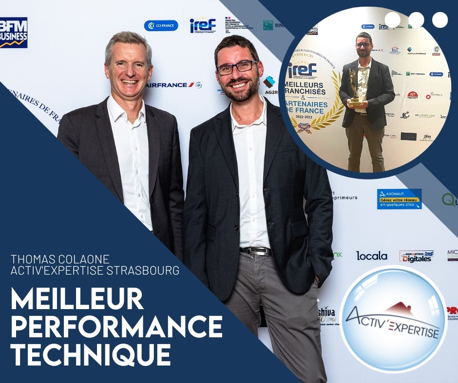 Une belle distinction pour la franchise Activ’Expertise de Strasbourg