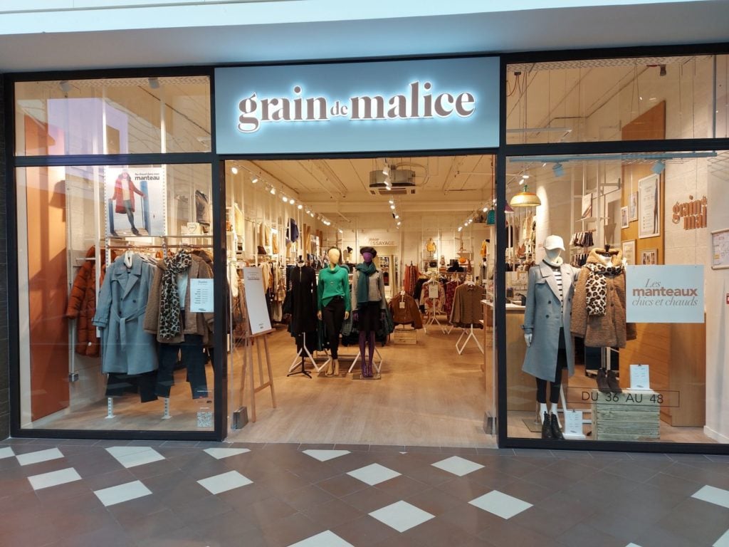 Devanture boutique Grain de Malice