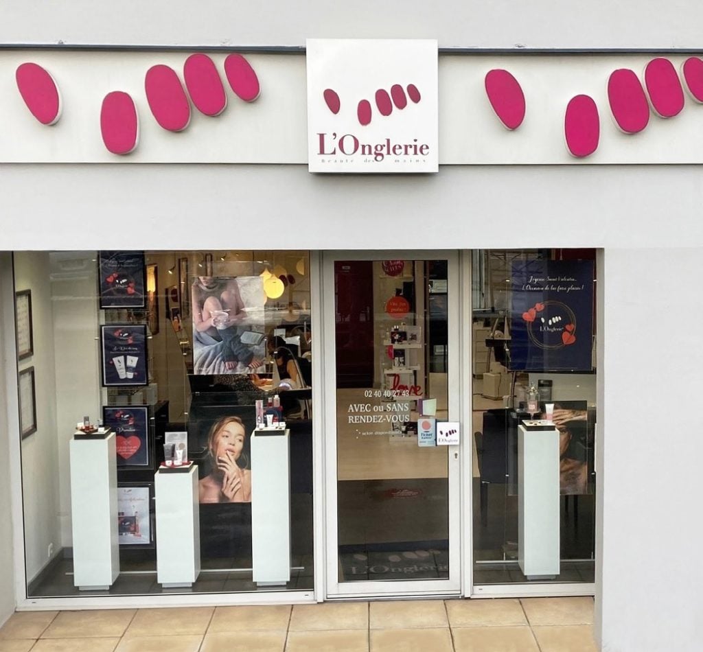 Devanture institut L’Onglerie d’Orvault