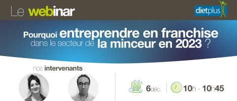 Participez au webinar de décembre de la franchise dietplus