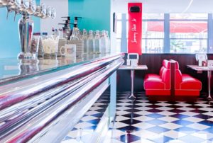 Intérieur restaurant Holly’s Diner