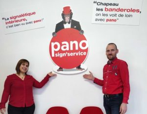 Tânia et Pascal, concessionnaires Pano Sign’Service