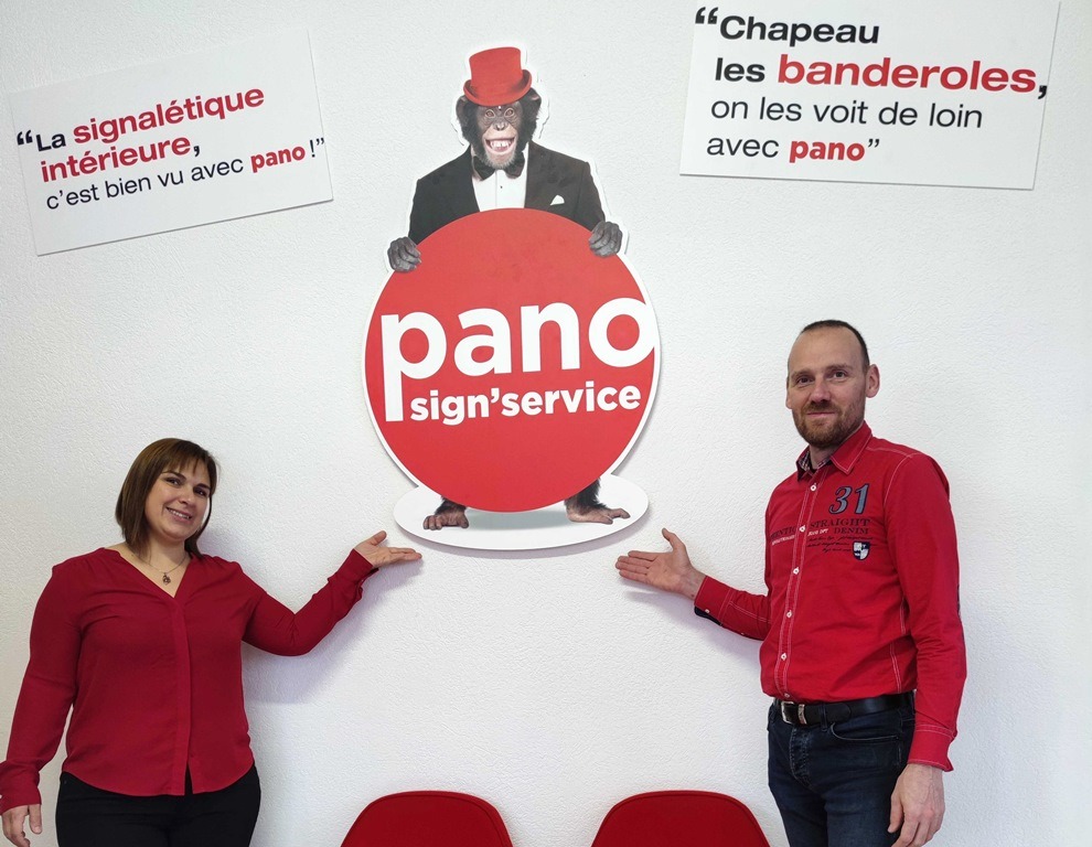 Tânia et Pascal, concessionnaires Pano Sign’Service