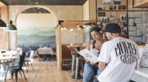 Intérieur restaurant Basilic & Co