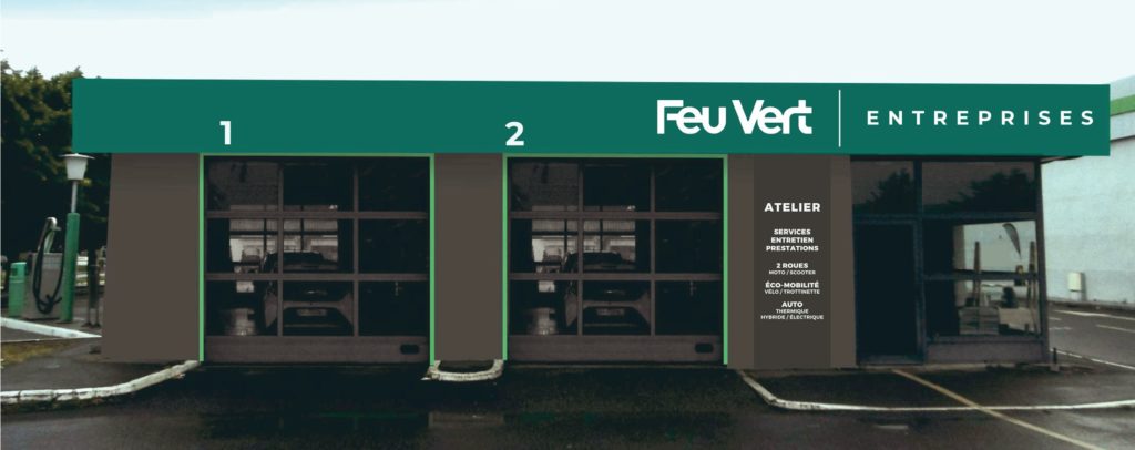 Visuel du futur concept Feu Vert 100% dédié à la clientèle professionnelle