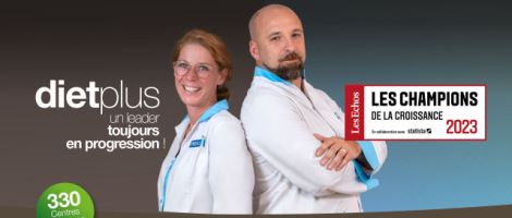 La franchise dietplus fait partie du palmarès « Les Champions de la Croissance »
