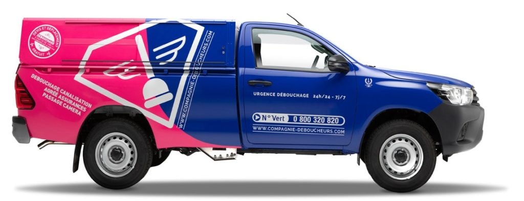 Camion La Compagnie des Déboucheurs