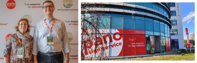 Magali et Gonzague, concessionnaire Pano Sign
