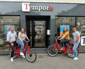 Service de location gratuite de vélos électriques chez Temporis