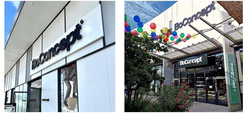 2 nouveaux magasins BoConcept en centres commerciaux