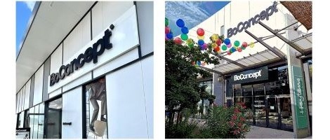 BoConcept ouvre deux nouveaux magasins dans des centres commerciaux