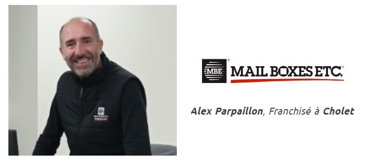 Alex Parpaillon, franchisé Mail Boxes Etc. à Cholet