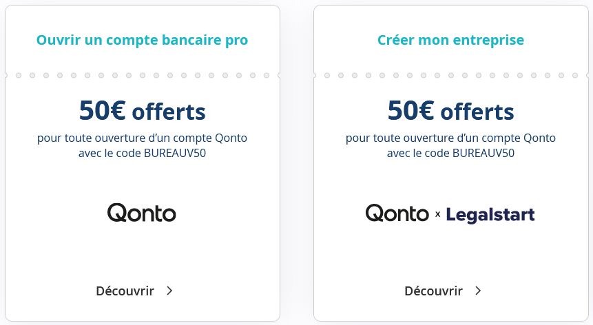 Partenariat Bureau Vallée et Qonto