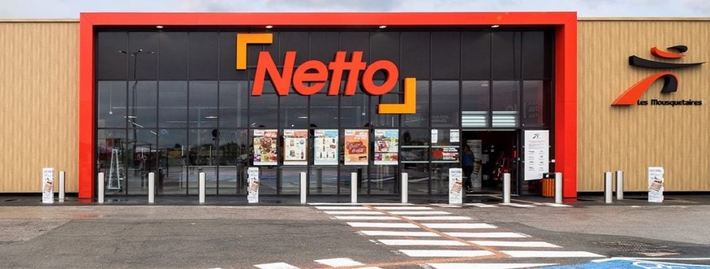 Devanture magasin Netto