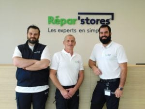 Jean-Baptiste Faramaz, Patrice Martin et Jordane Marion, franchisés Répar