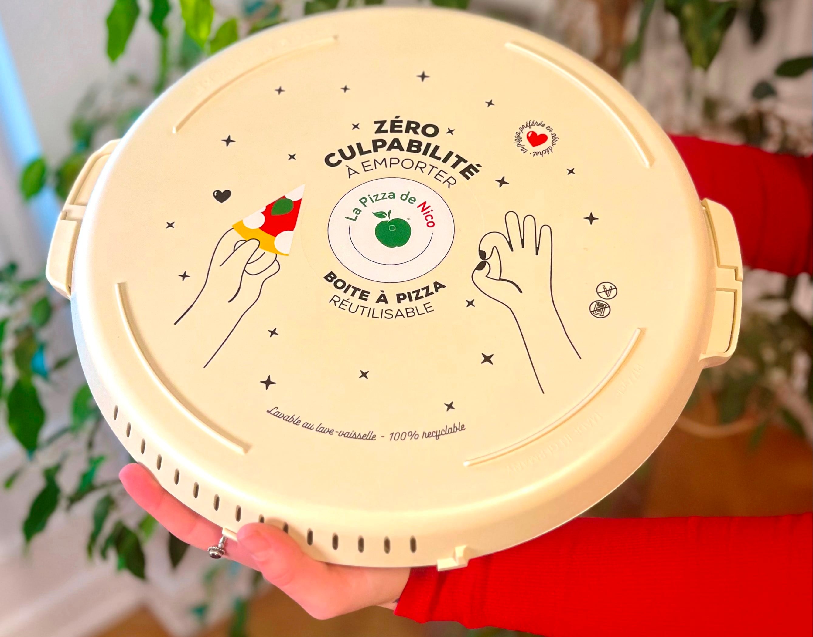 Boîte à pizza réutilisable La Pizza de Nico