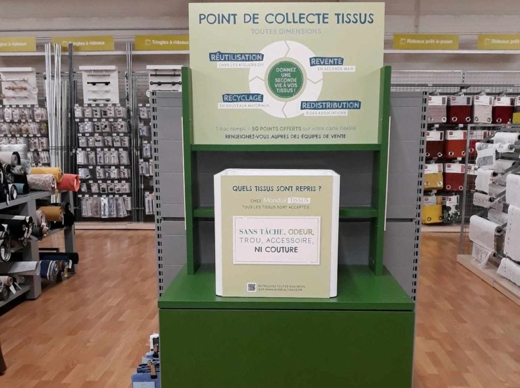 Point de collecte Mondial tissus