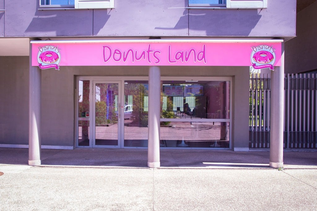 Vitrine boutique Donuts Land