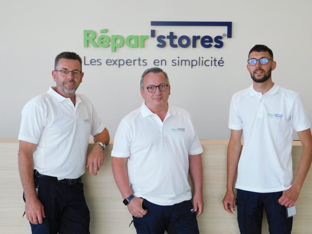 Patrick Chouffe à Pontarlier, Thomas Mateos à Amiens Sud et Benoît Thouvenin à Bruxelles, franchisés Répar