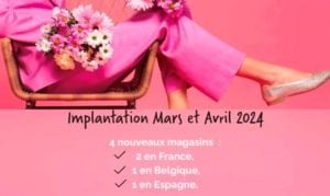 Besson Chaussures, implantations mars et avril