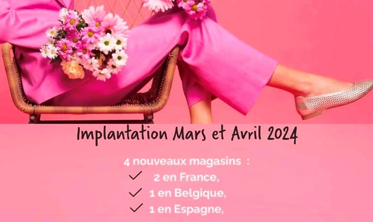 Besson Chaussures, implantations mars et avril