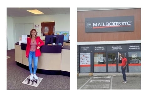 Les nouveaux franchisés Mail Boxes Etc. : Angélique Ravé et Christian Totouom