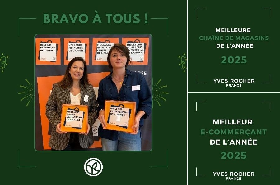 Yves Rocher obtient 2 nouveaux trophées