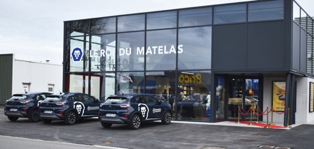 Devanture magasin Le Roi du Matelas