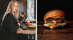 Concept Black and White Burger