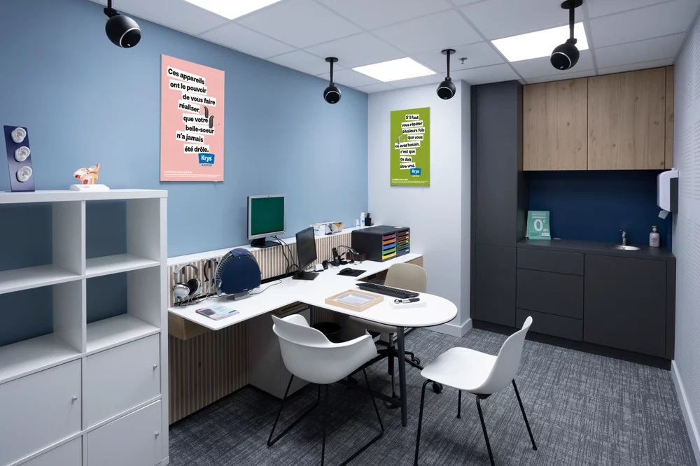 Intérieur magasin Krys Audition