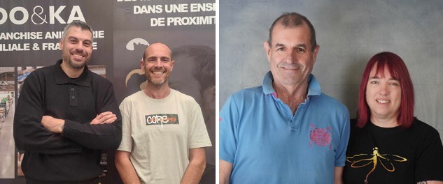 Grégory Vayssettes, Jérémie Richart, François et Nathalie Guilhen