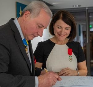 Jean-Luc Moudenc, Maire de Toulouse et Laurence Pottier Caudron, Présidente Fondatrice de Temporis