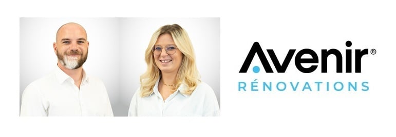 Thomas Terrier et Estelle Vasseux, franchisés Avenir Rénovations