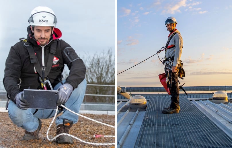 Entretien du toit avec Attila