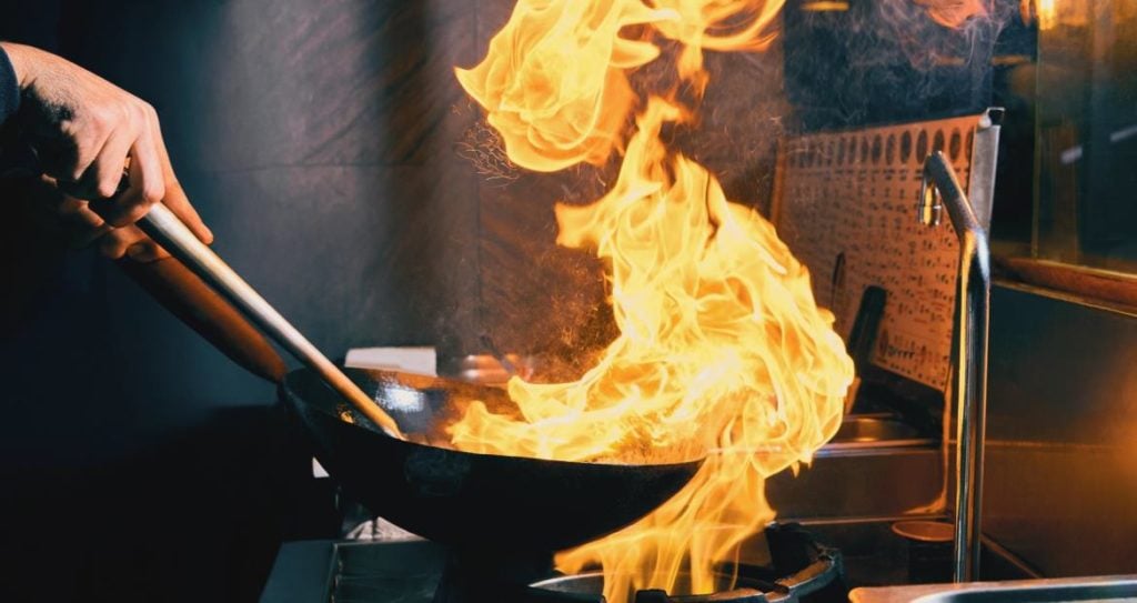 Pitaya, cuisine au wok