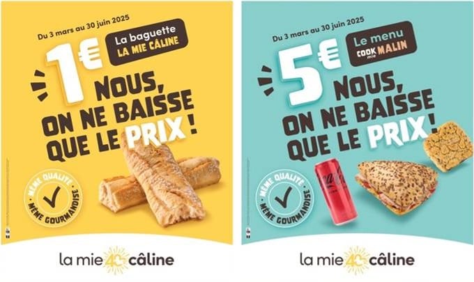 Opération « Les Prix Bloqués » de La Mie Câline