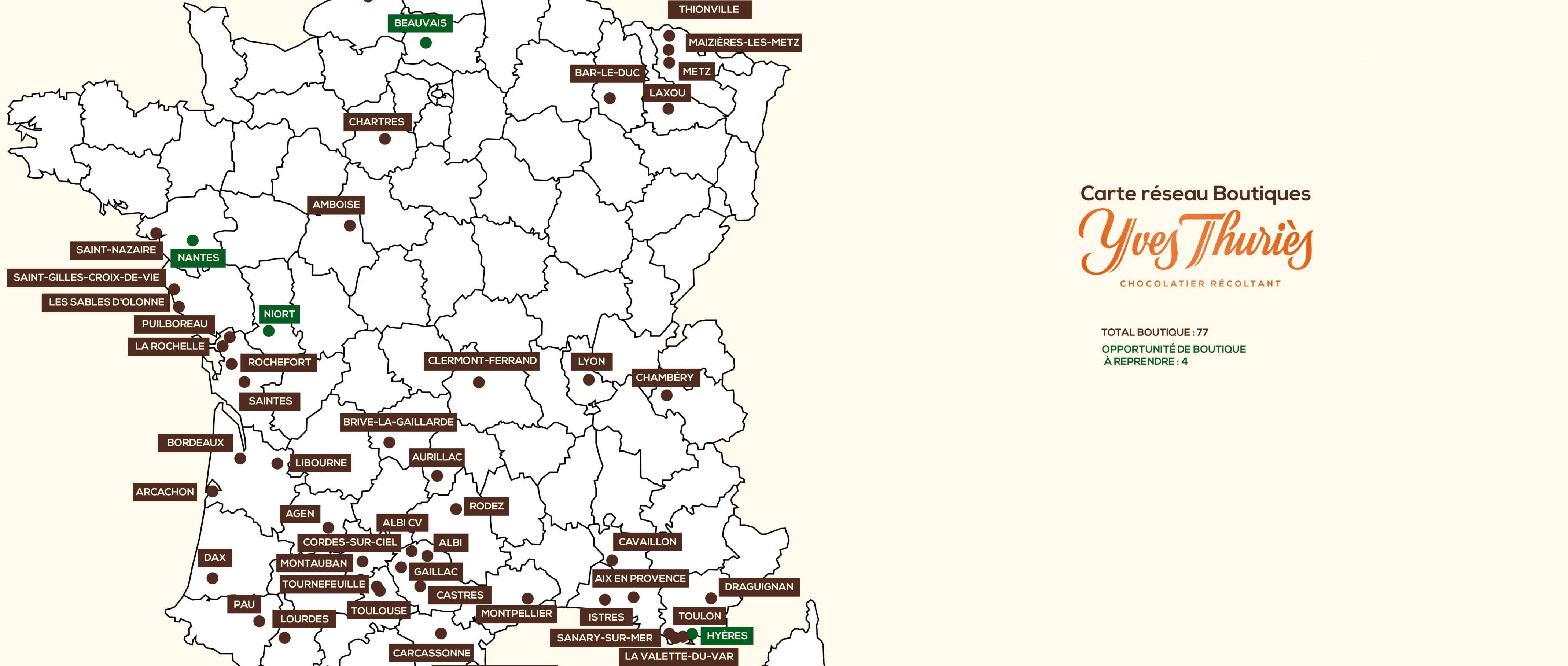 Opportunités de reprise au sein du réseau Yves Thuriès