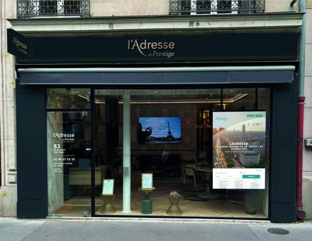Façade agence l’Adresse de Prestige
