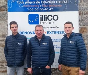 Roland Fougeray et ses deux fils Matthieu et Nicolas