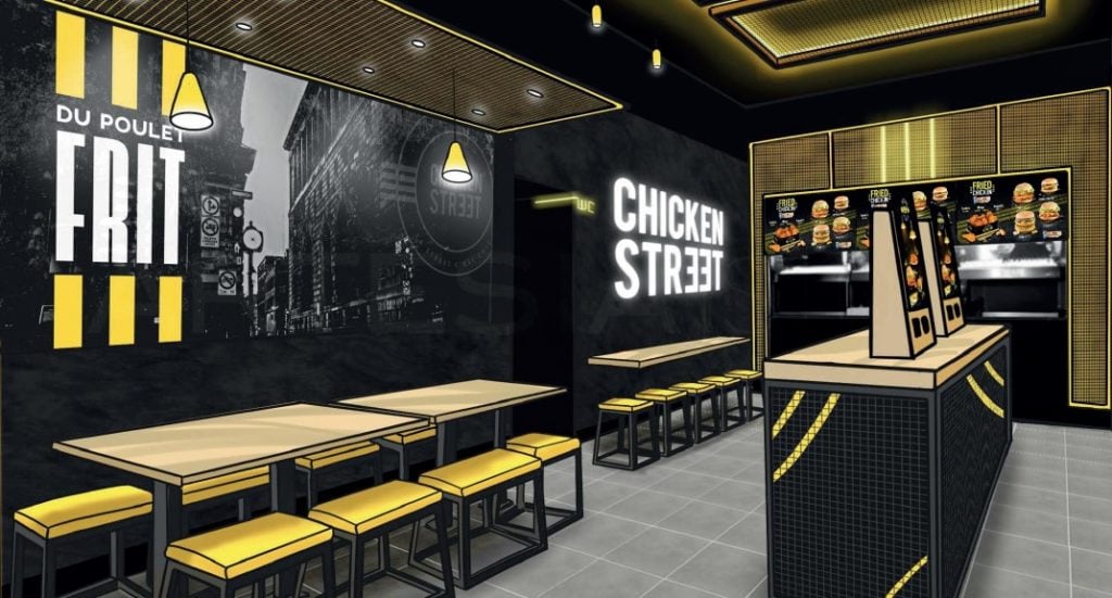 Intérieur restaurant Chicken Street