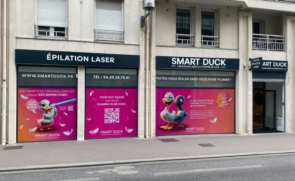 Devanture centre Smart Duck Lyon, cours Lafayette