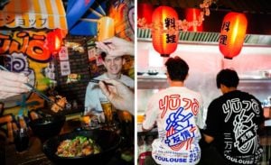 Clients dans un restaurant YŪJŌ Ramen