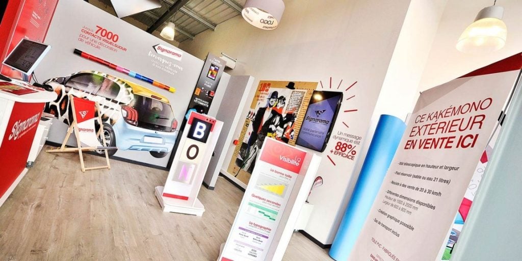 Intérieur agence Signarama