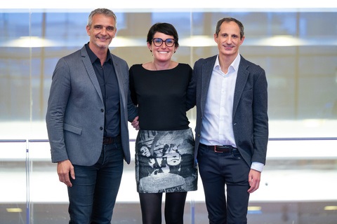 De gauche à droite : Marc Brimeux (Directeur du Réseau), Sandra Françonnet (Présidente SAFTI Foundation) et Gabriel Pacheco (CEO)