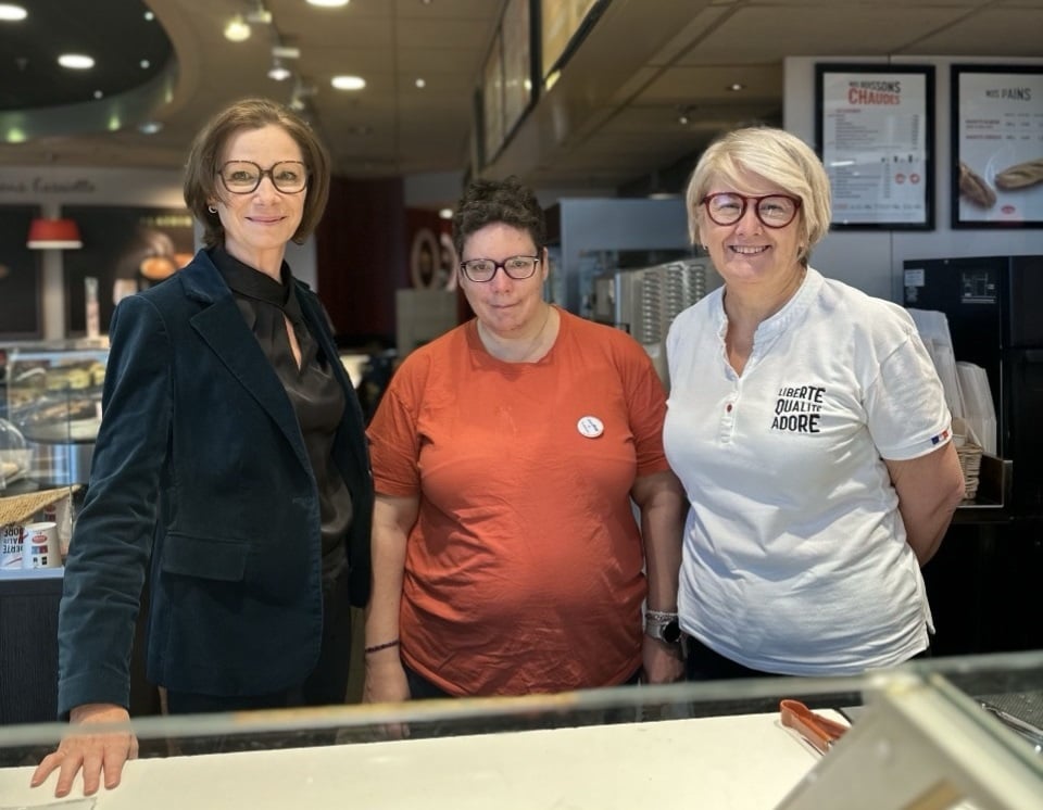 De gauche à droite : Patricia Judéaux, Tyffaine et Martine