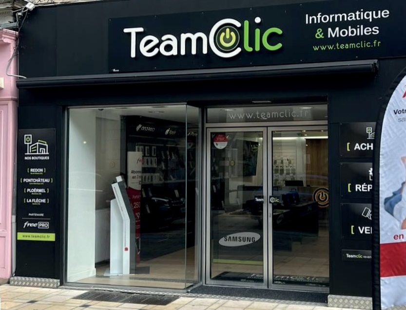 Façade boutique TeamClic