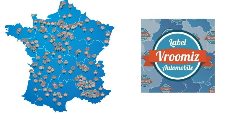 Carte France du réseau Vroomiz