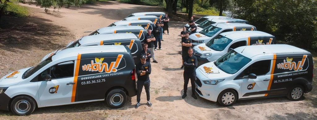 Flotte de véhicules WHOW Débosselage